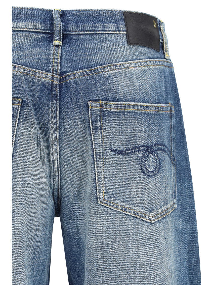 Blue High Rise Jeans 3