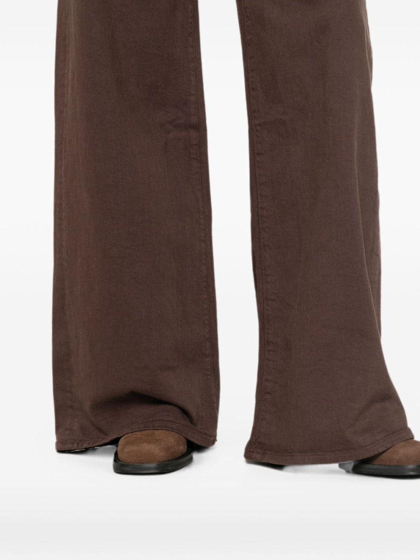 Dark Brown High Rise Jeans 2