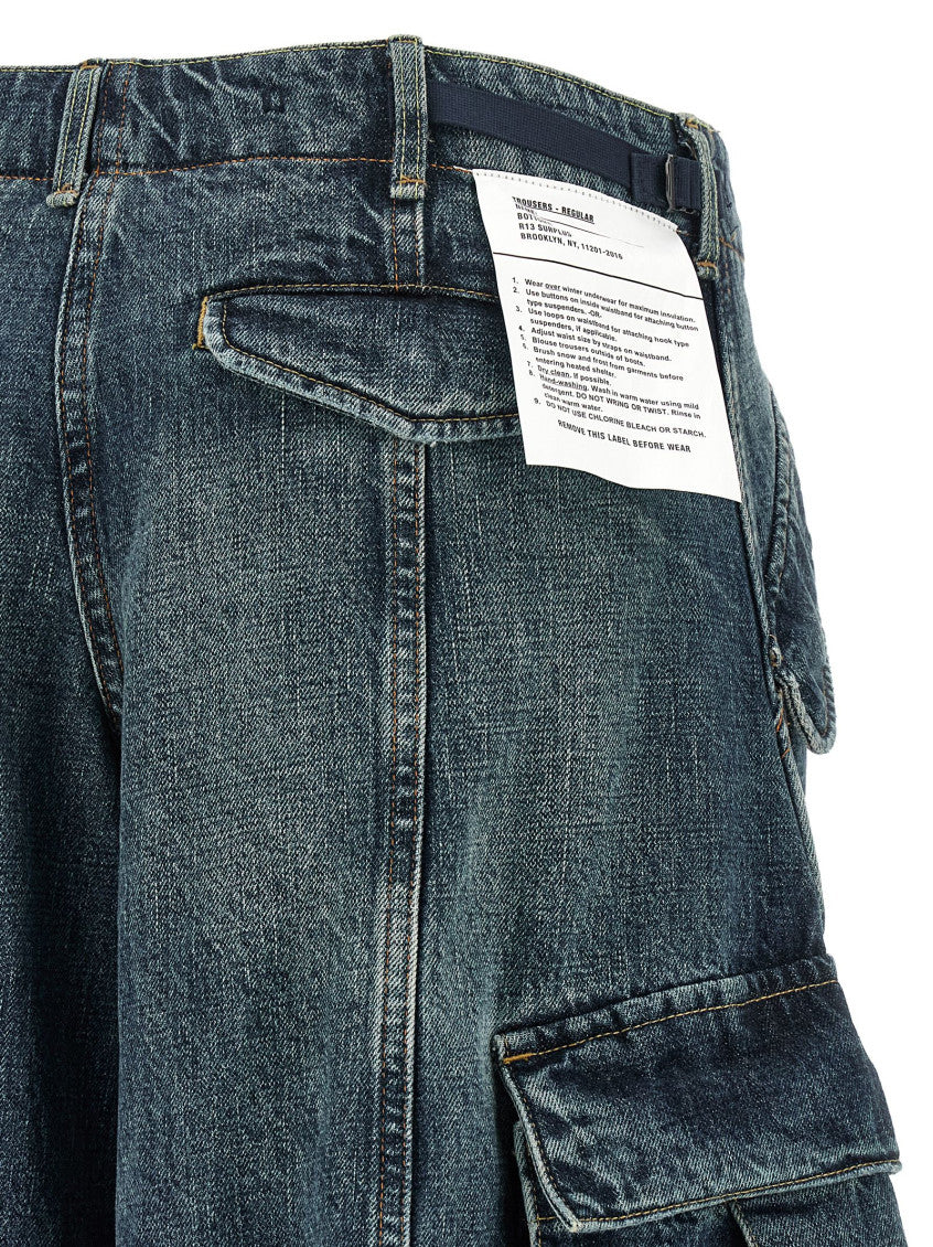 Blue High Rise Jeans 4