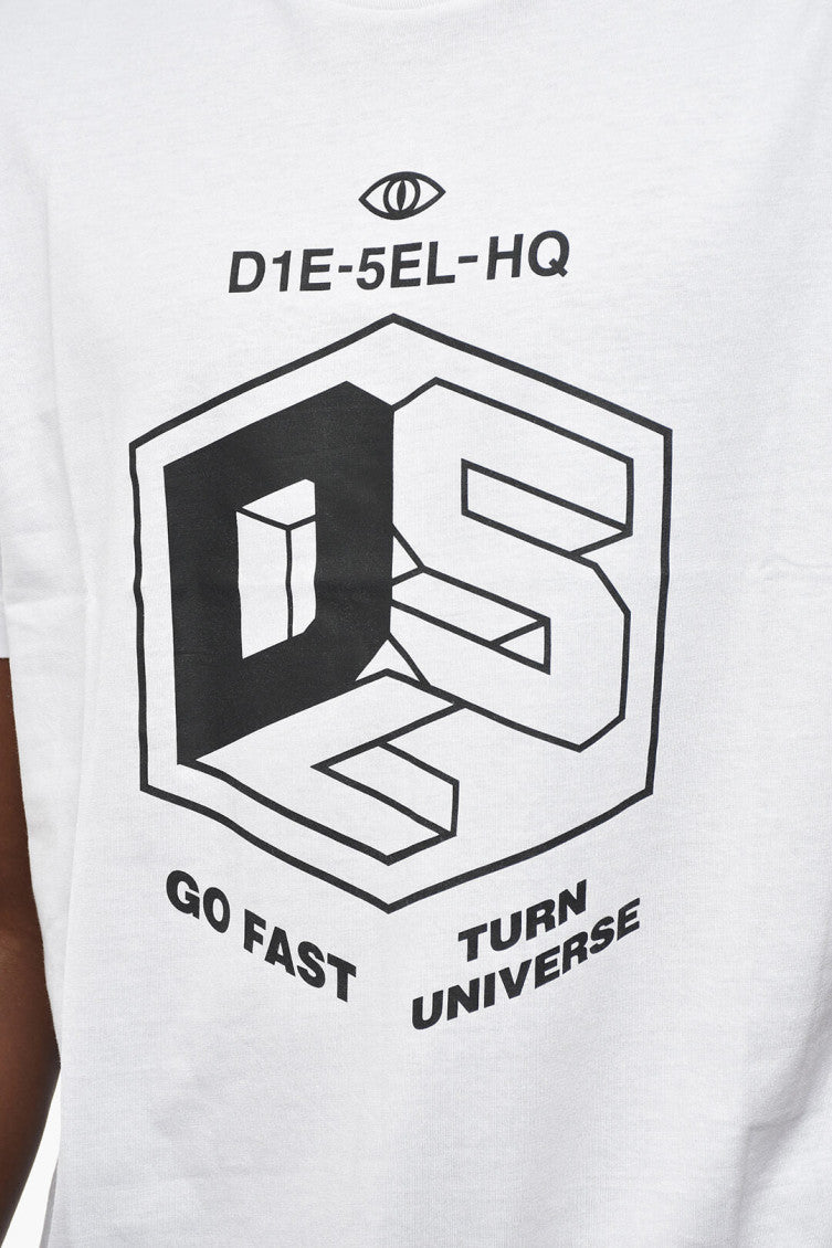 White Graphic Print T-Shirt 3