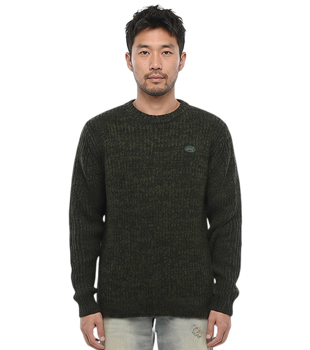 Dark Green Knitted Sweater 1