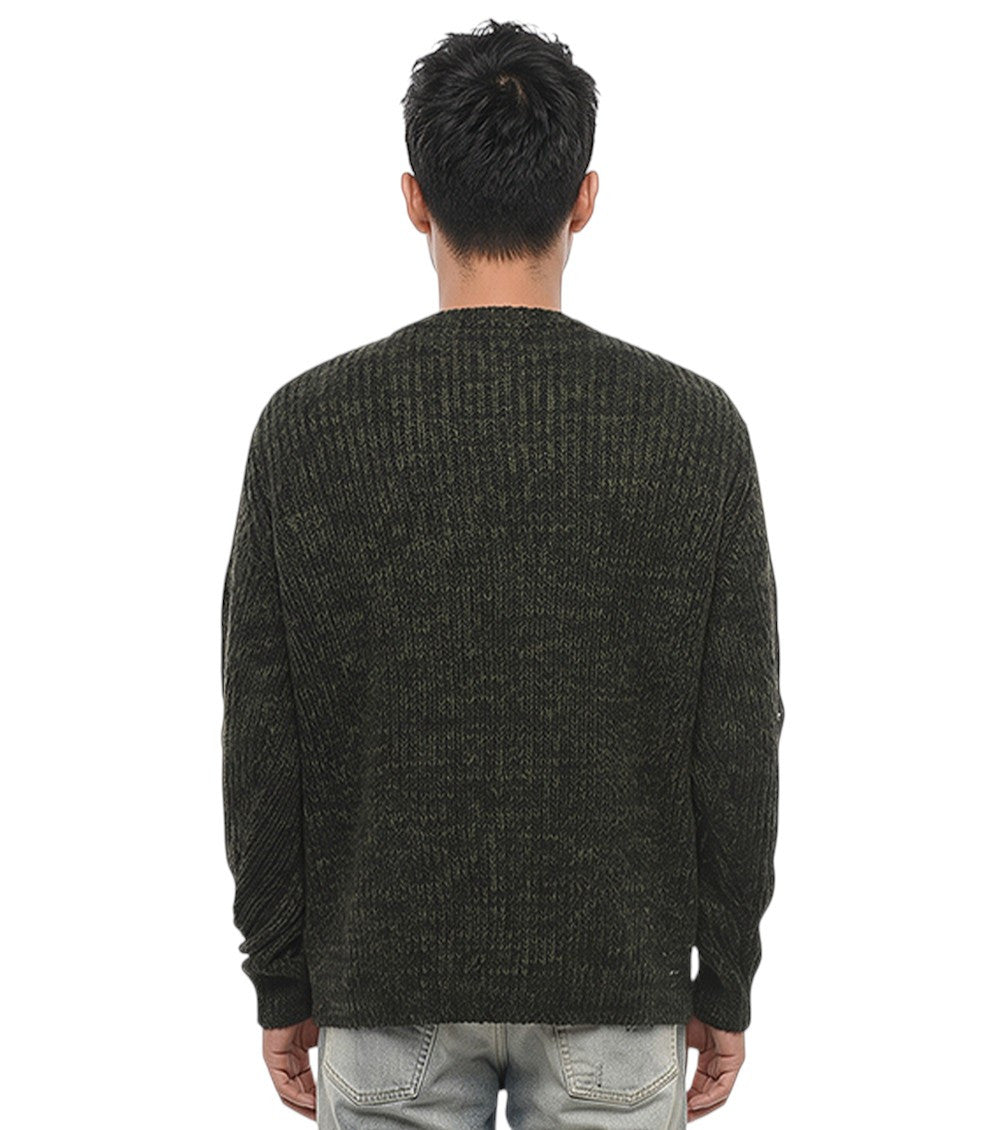 Dark Green Knitted Sweater 2