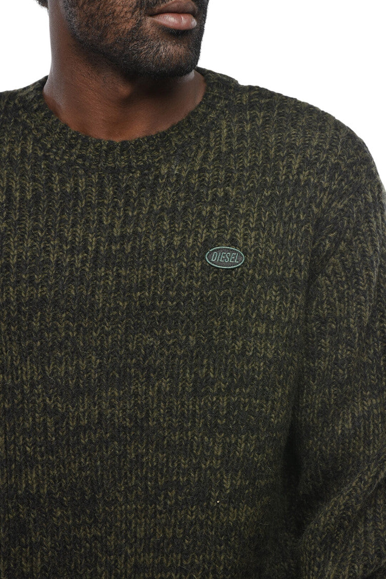 Dark Green Knitted Sweater 3