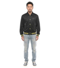 Black Logo Varsity Jacket 1