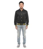 Black Logo Varsity Jacket 1