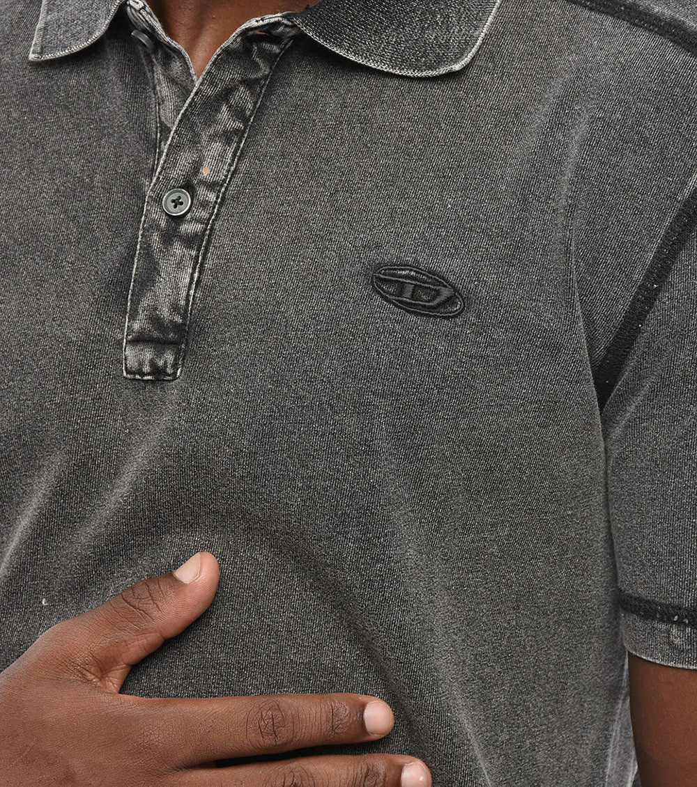 Grey Shirt Collar Polo 3