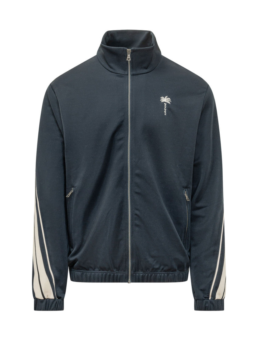Navy Striped Track Jacket 1