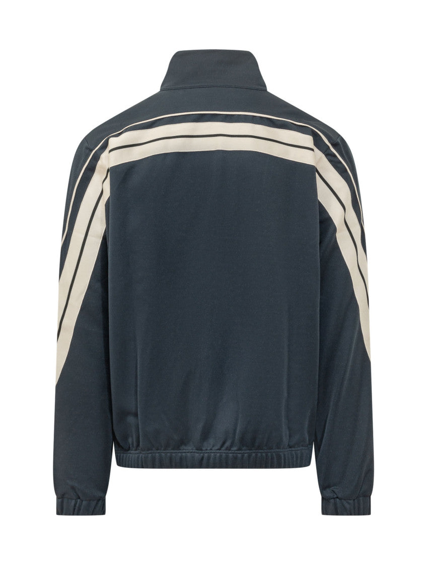 Navy Striped Track Jacket 2