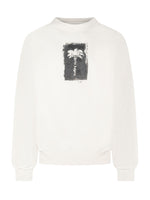 White Graphic Logo Sweatshirt 1