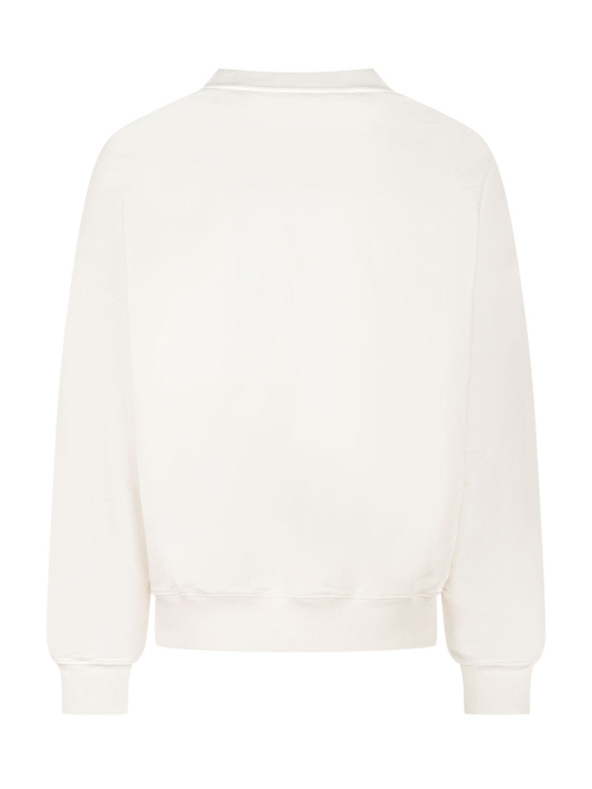White Graphic Logo Sweatshirt 2