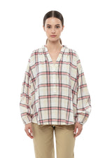 Multicolor Relaxed Plaid Shirt 1