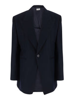 Navy Peaked Lapel Blazer 1