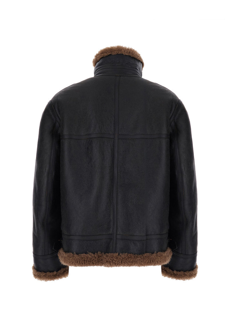 Black Mock Collar Jacket 2