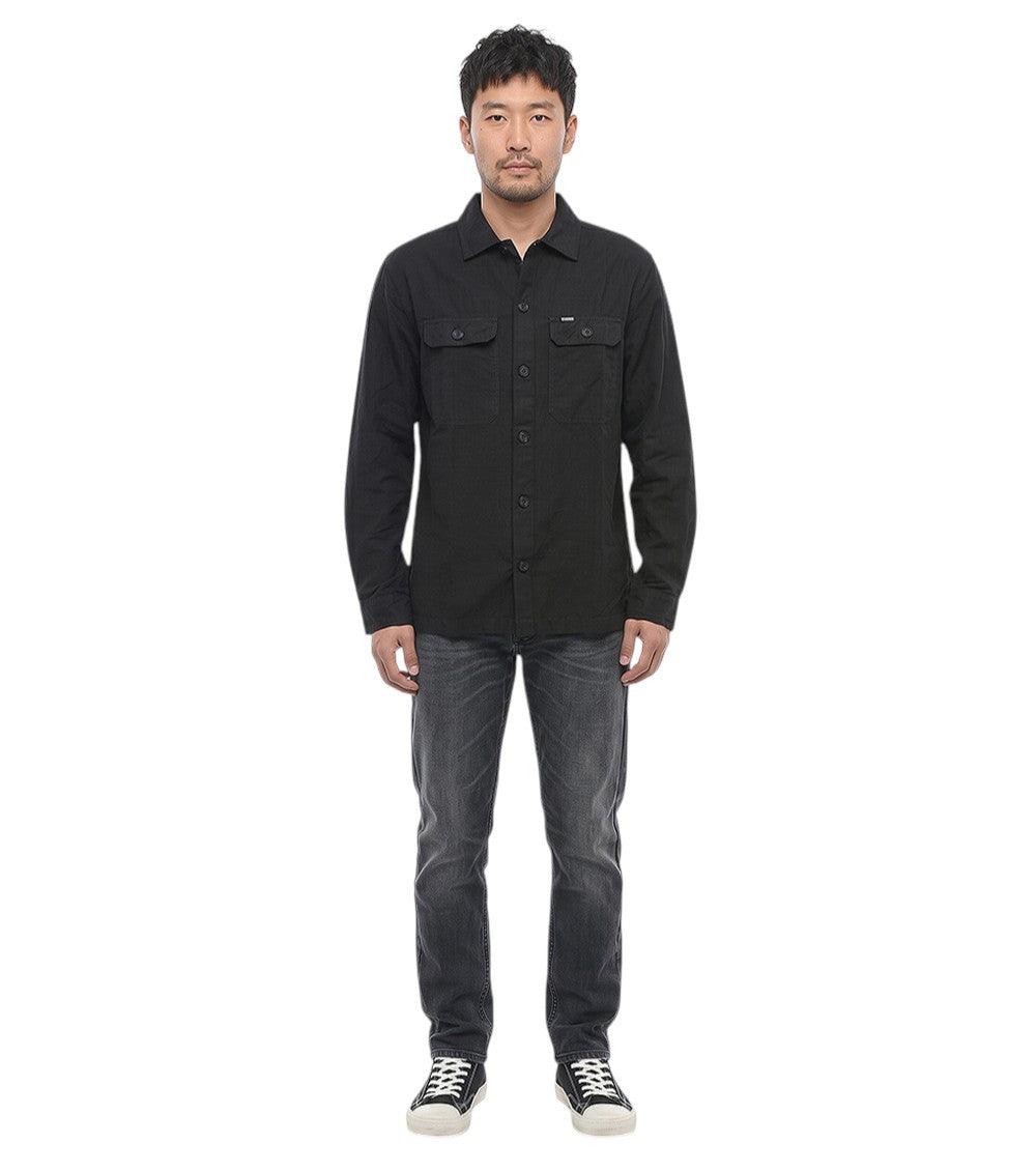 Black Regular Solid Shirt 1