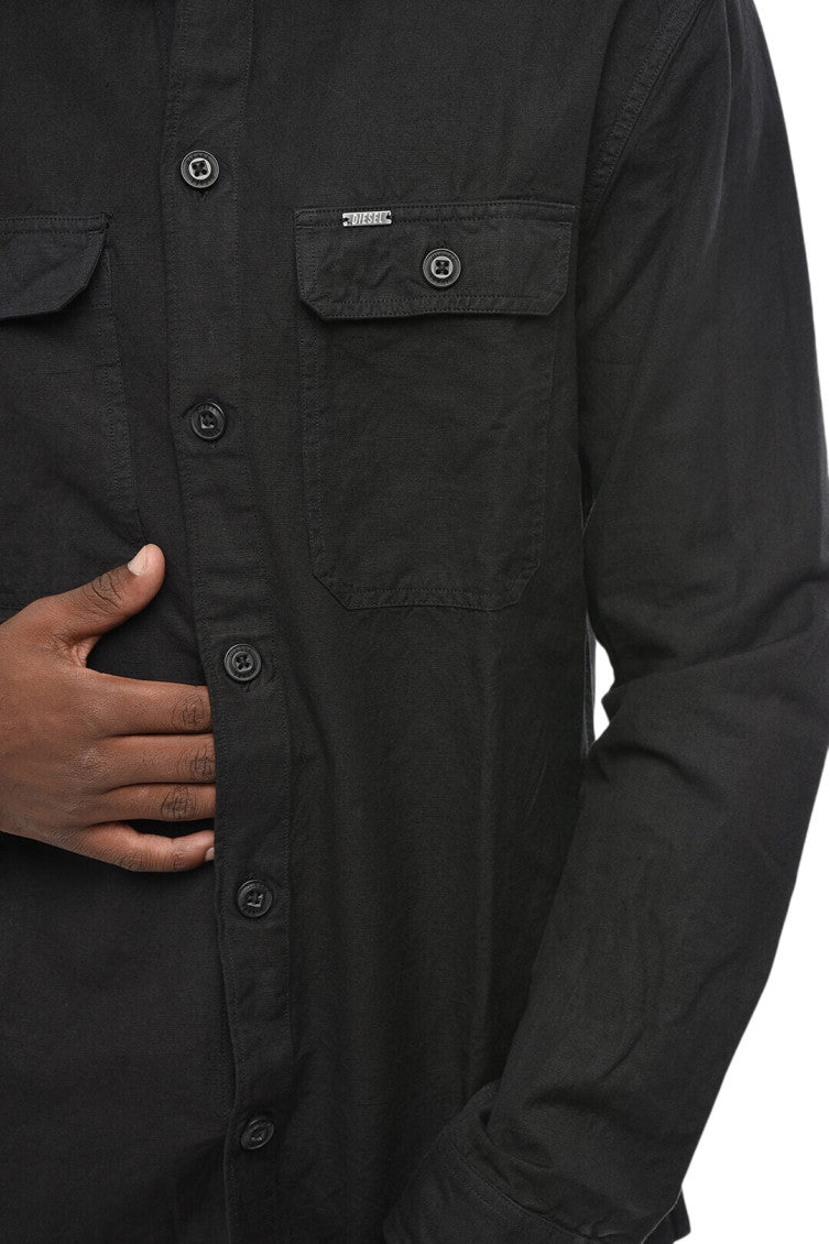 Black Regular Solid Shirt 3