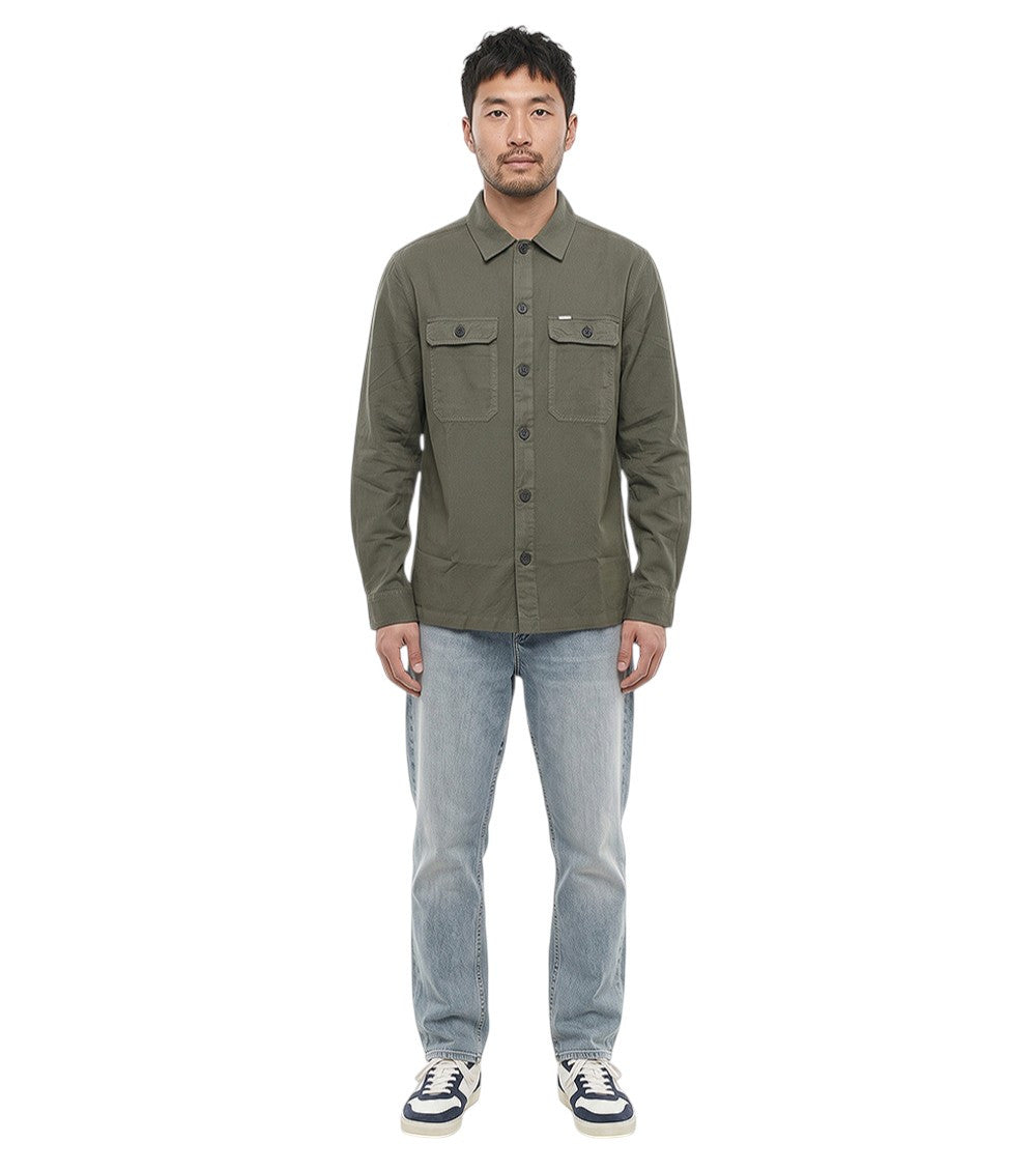 Green Regular Solid Shirt 1