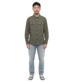 Green Regular Solid Shirt 1