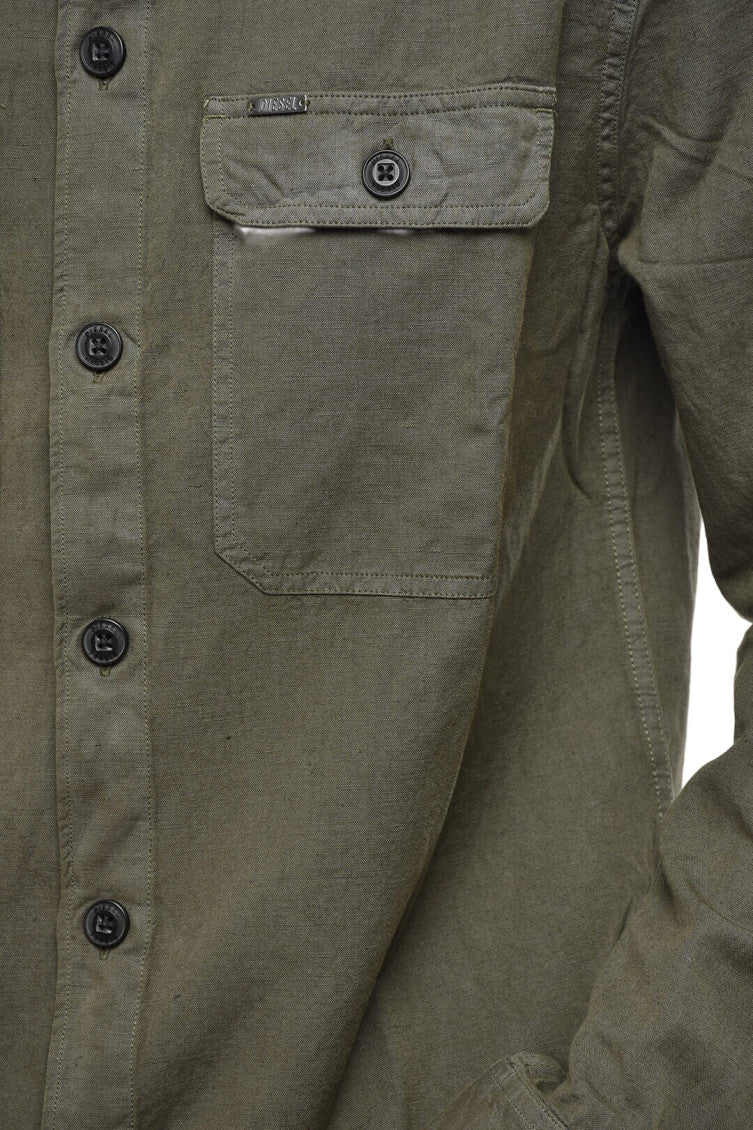 Green Regular Solid Shirt 3
