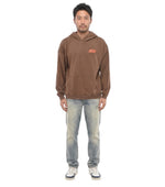 Brown Relaxed Logo Hoodie 1