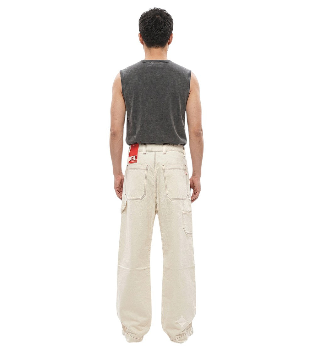 Light Beige Mid Rise Jeans 2