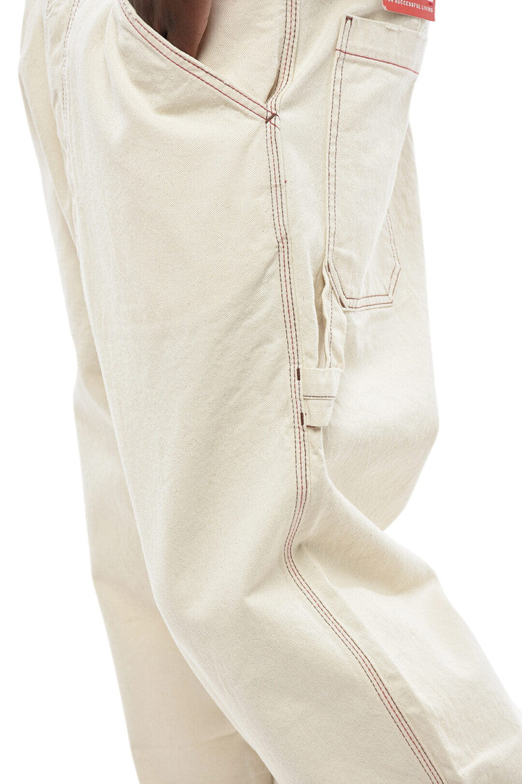 Light Beige Mid Rise Jeans 3