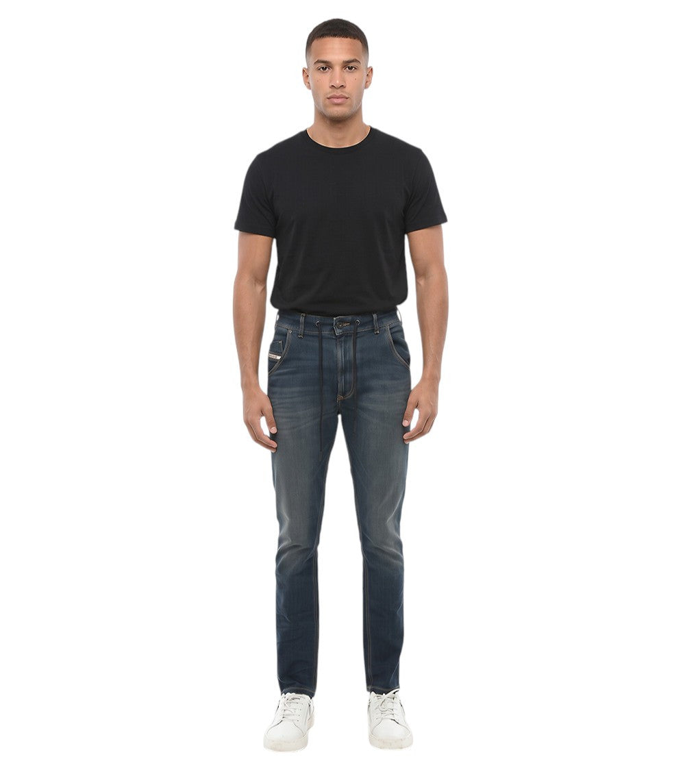 Blue Tapered Mid Rise Jeans 1