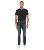 Blue Tapered Mid Rise Jeans 1