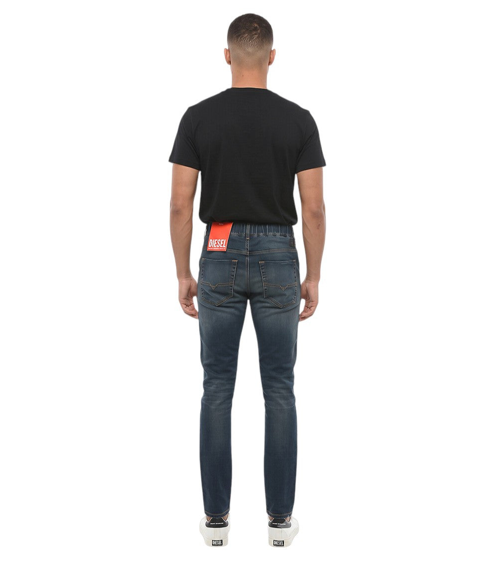Blue Tapered Mid Rise Jeans 2