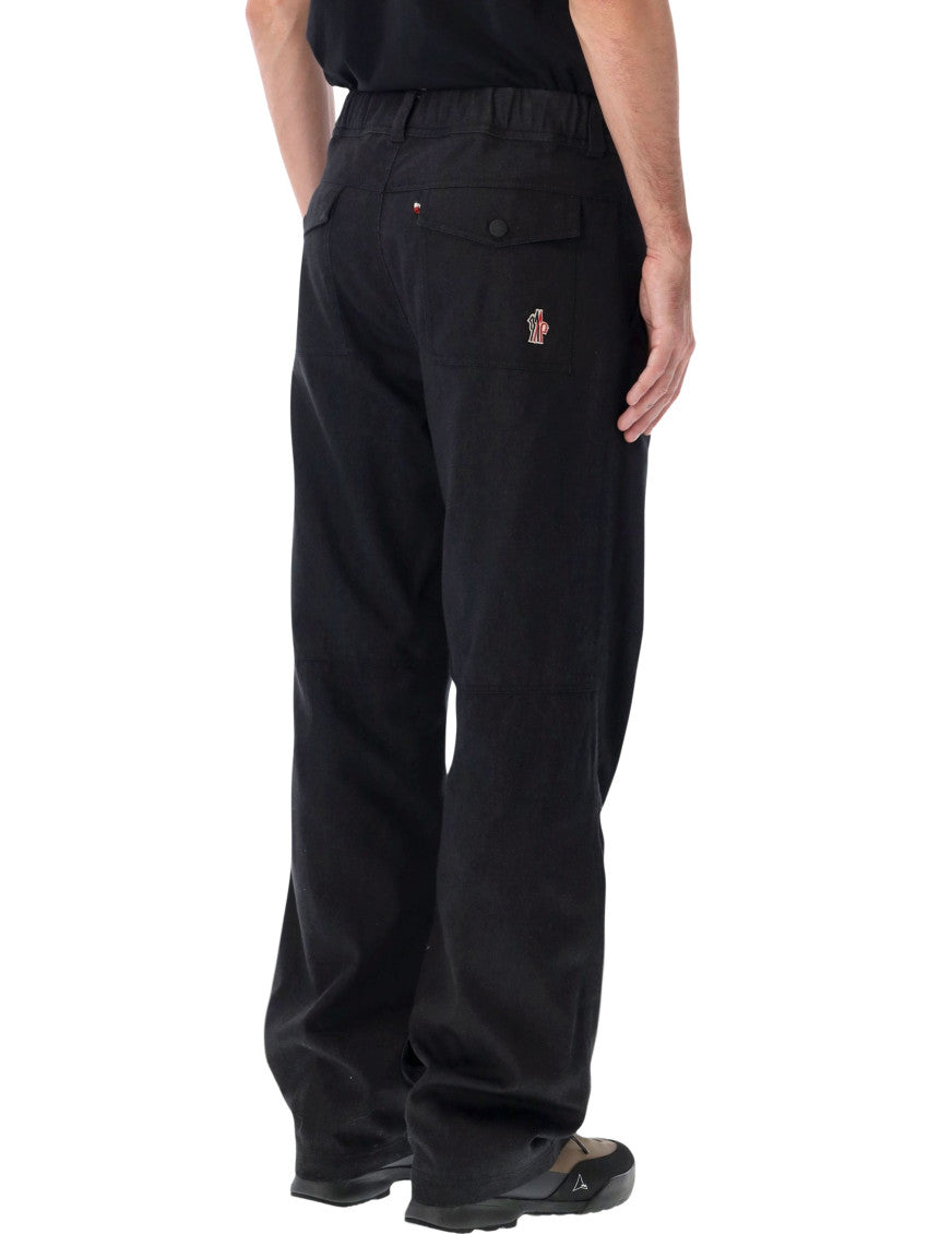 Black Relaxed Solid Trousers 2
