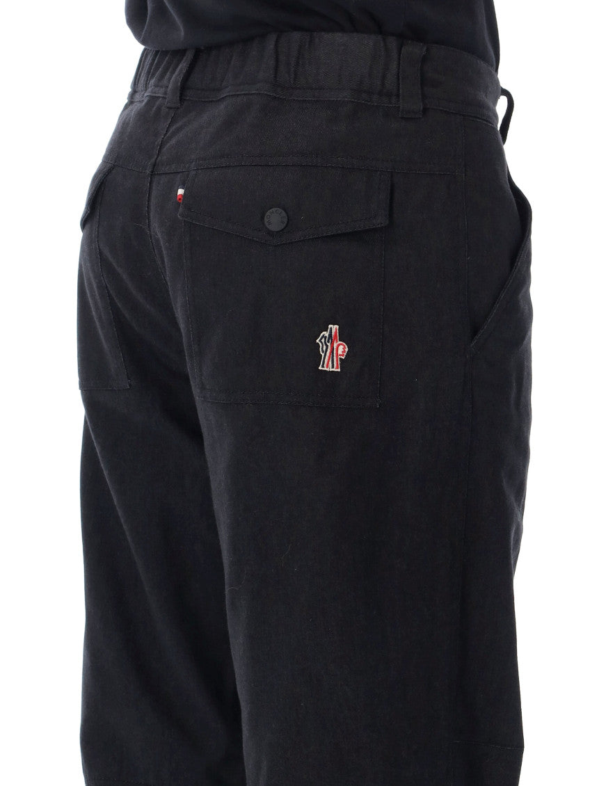 Black Relaxed Solid Trousers 3