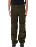 Green Relaxed Solid Trousers 1