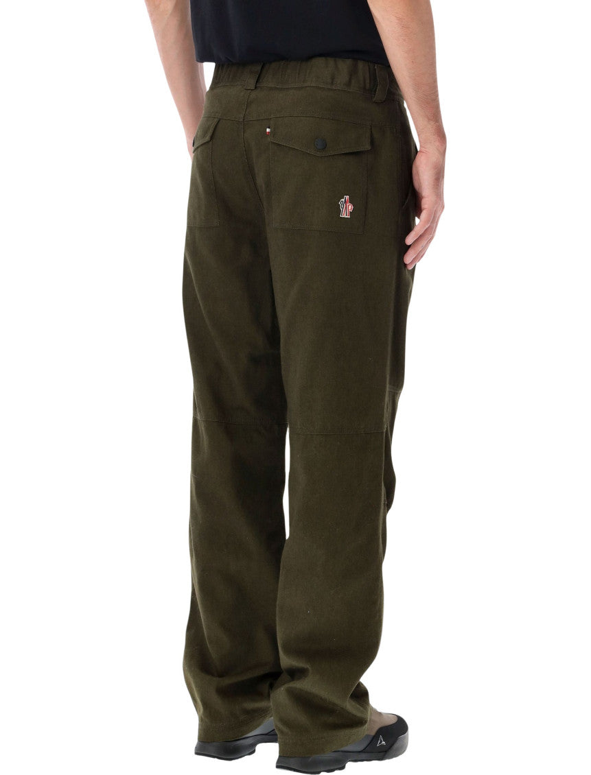 Green Relaxed Solid Trousers 2