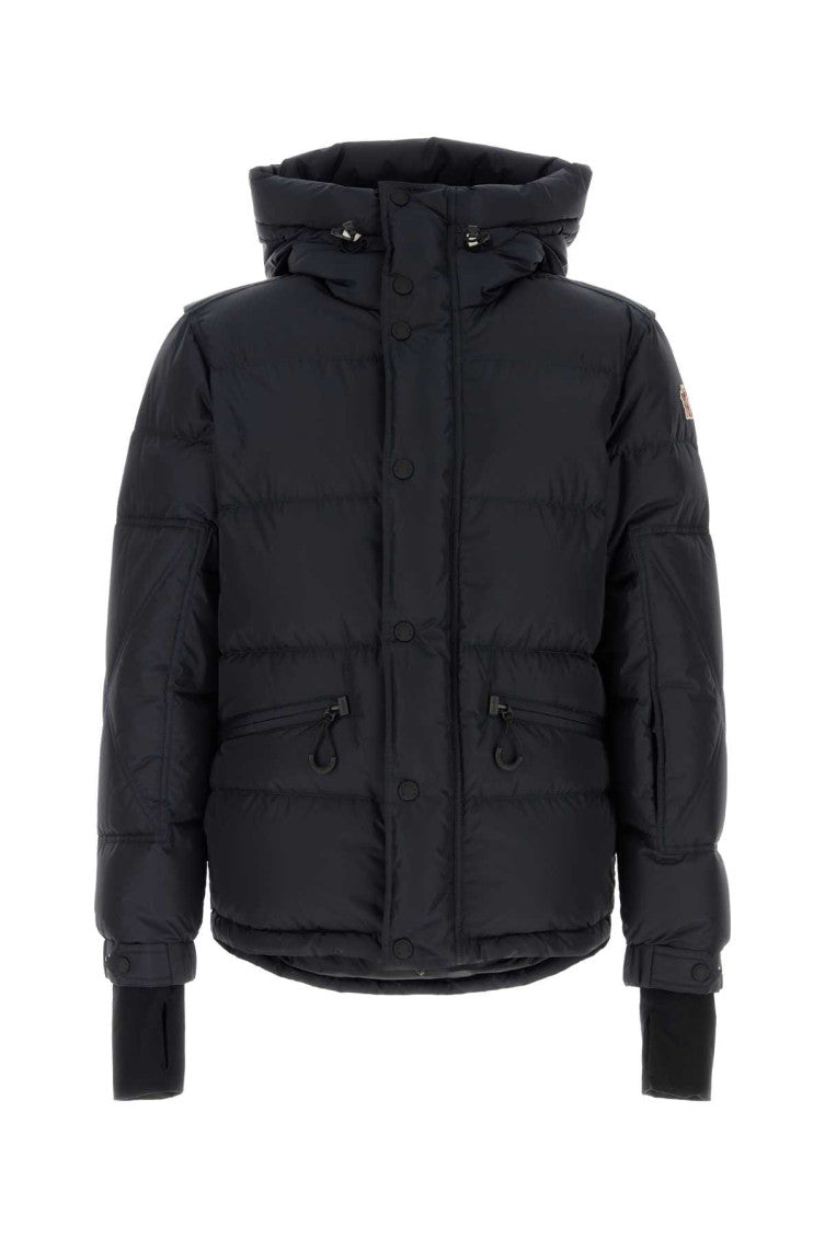 Blue Quilted Hood Jacket 1