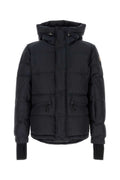 Blue Quilted Hood Jacket 1