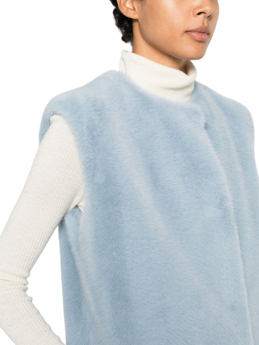 Light Blue Round Neck Jacket 3