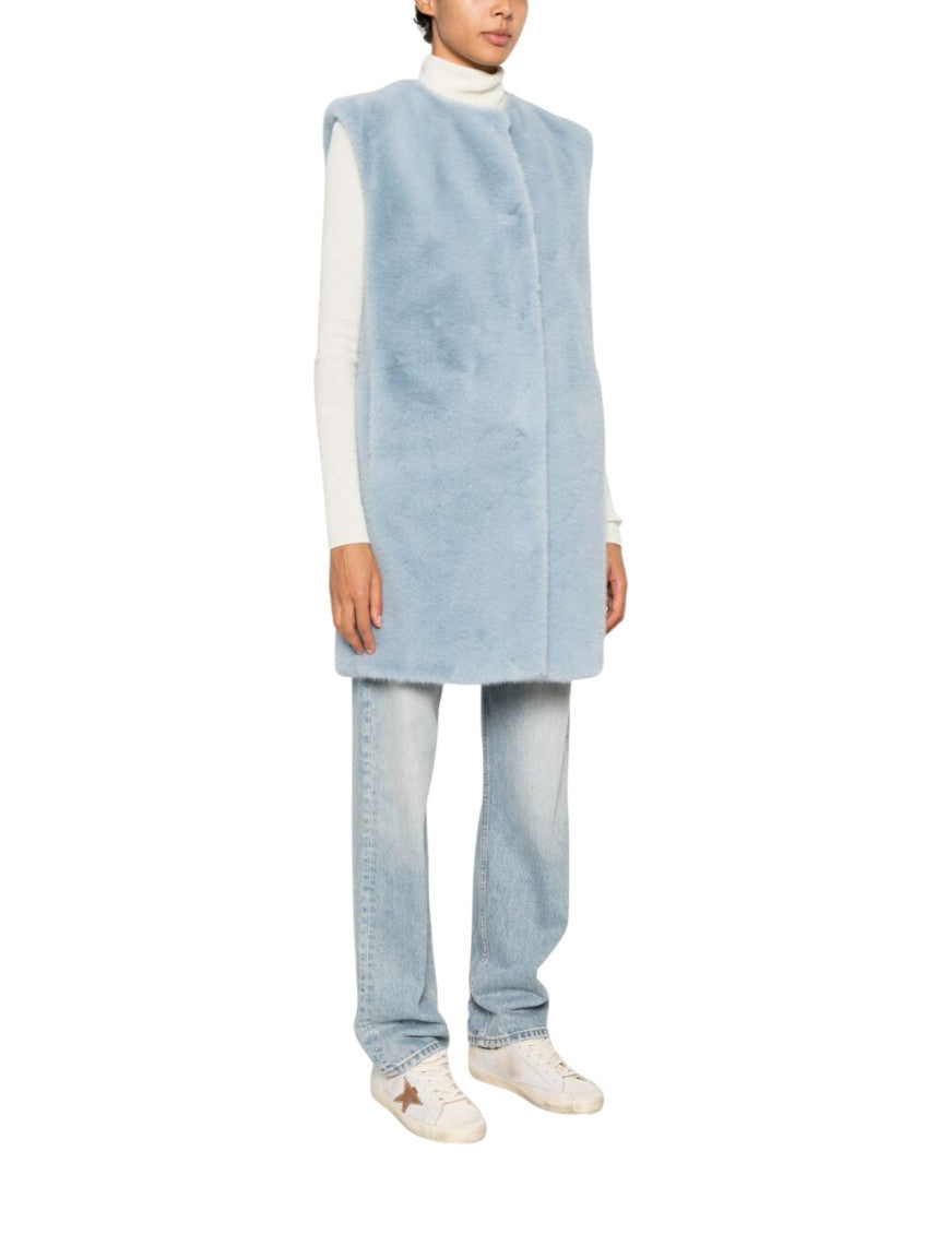 Light Blue Round Neck Jacket 4