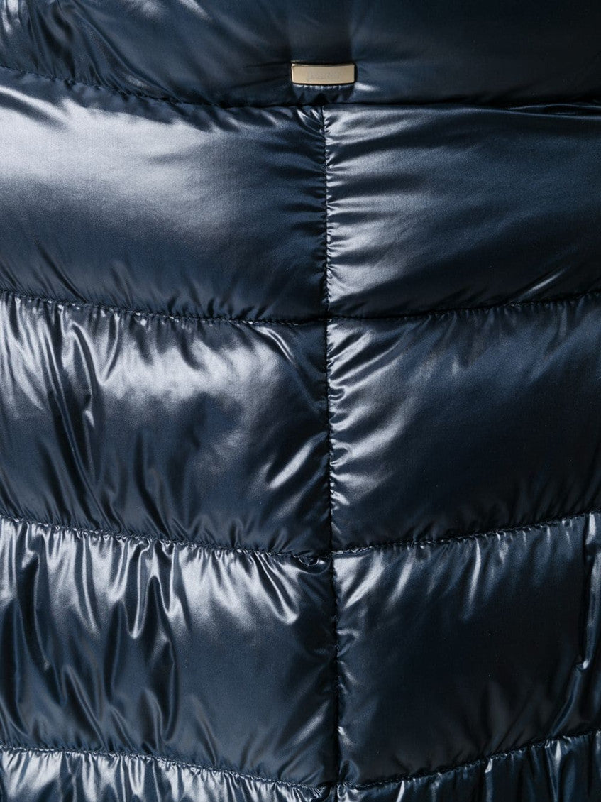 Dark Blue Quilted Hood Jacket 3