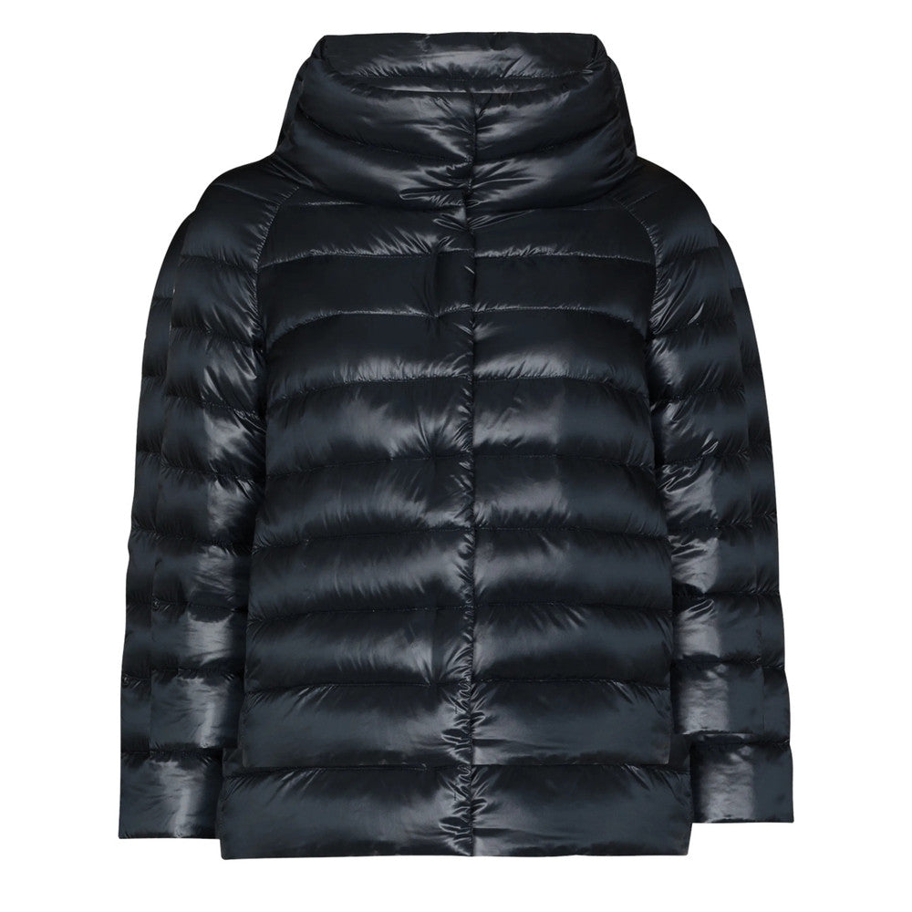 Navy Blue Mock Collar Jacket 1