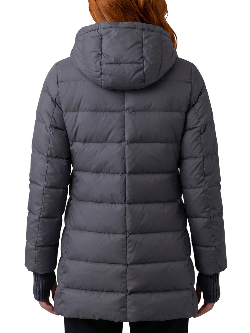 Grey Quilted Hood Jacket 2