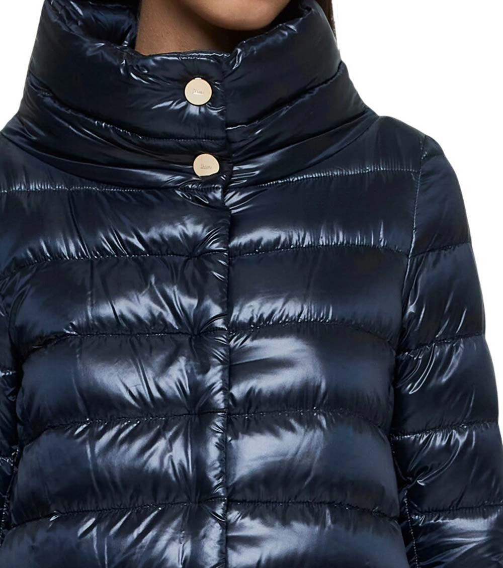 Dark Blue Mock Collar Jacket 5