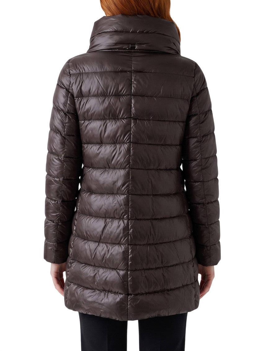 Dark Brown Quilted Jacket 2