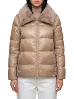 Beige Quilted Jacket 1