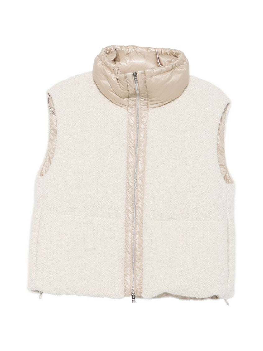 Beige Textured Hood Jacket 3
