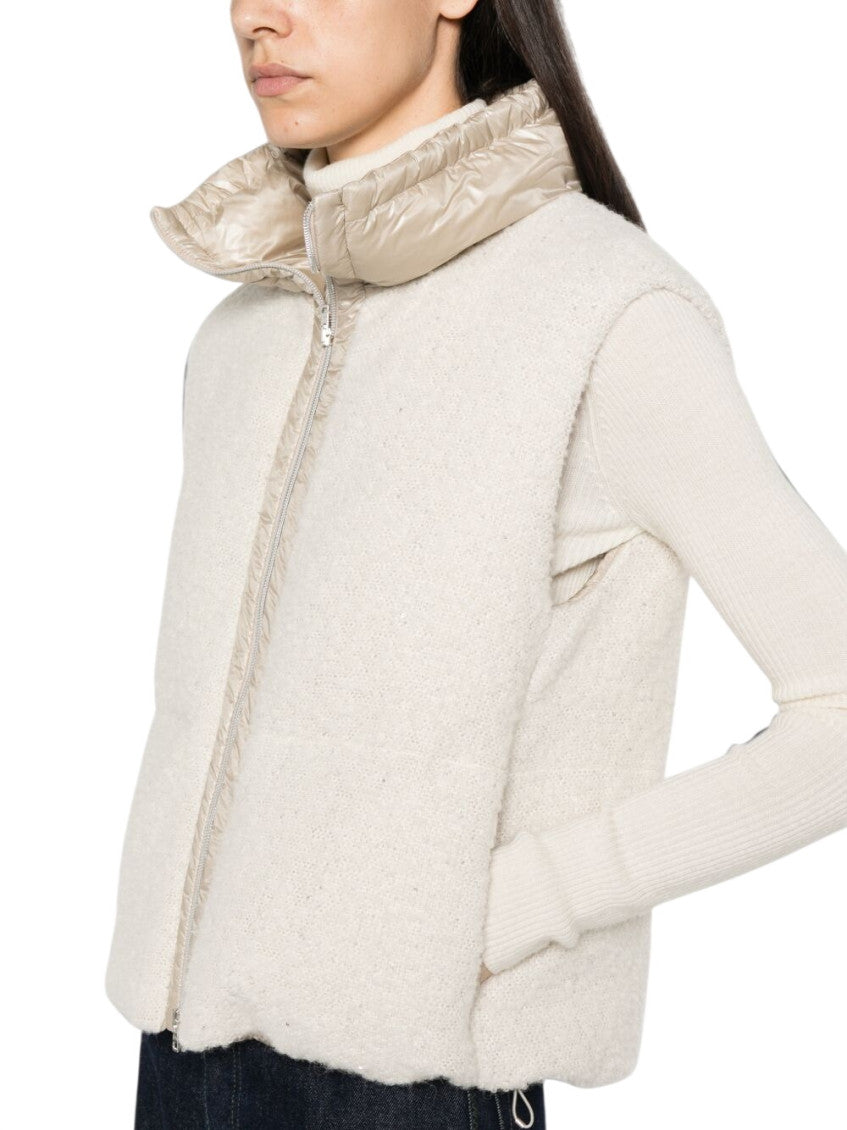 Beige Textured Hood Jacket 5