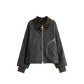 Multicolor Shirt Collar Jacket 1