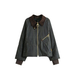 Multicolor Shirt Collar Jacket 1