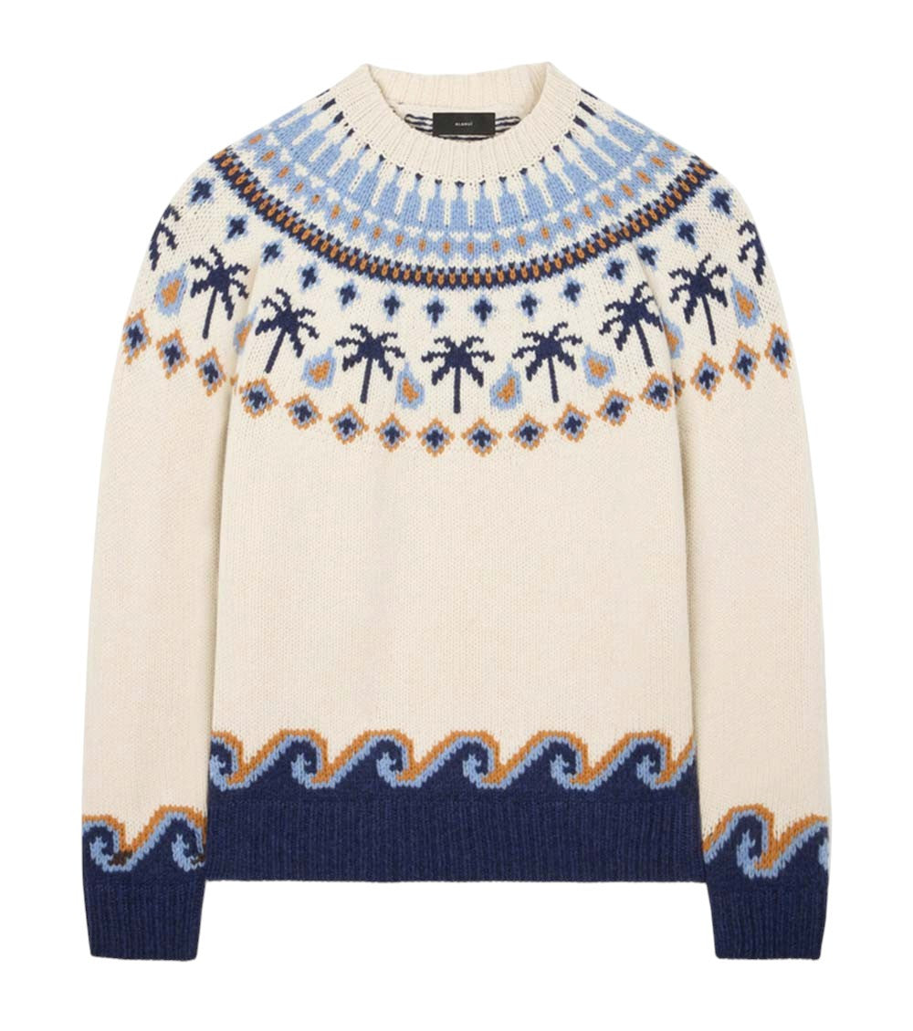 Off White Jacquard Sweater 1