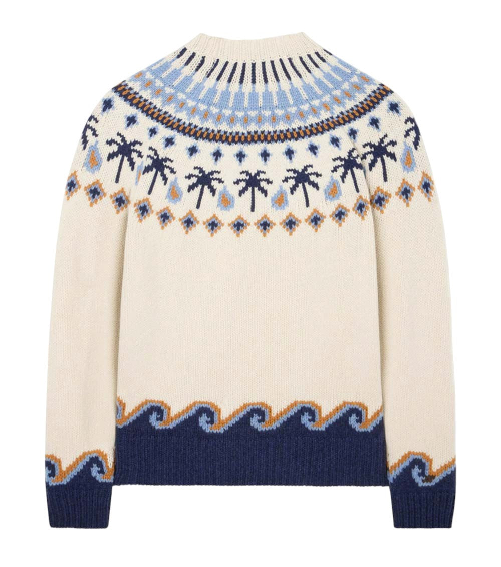 Off White Jacquard Sweater 2