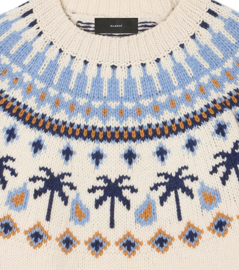 Off White Jacquard Sweater 3