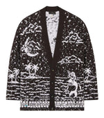 Black V Neck Cardigan 1
